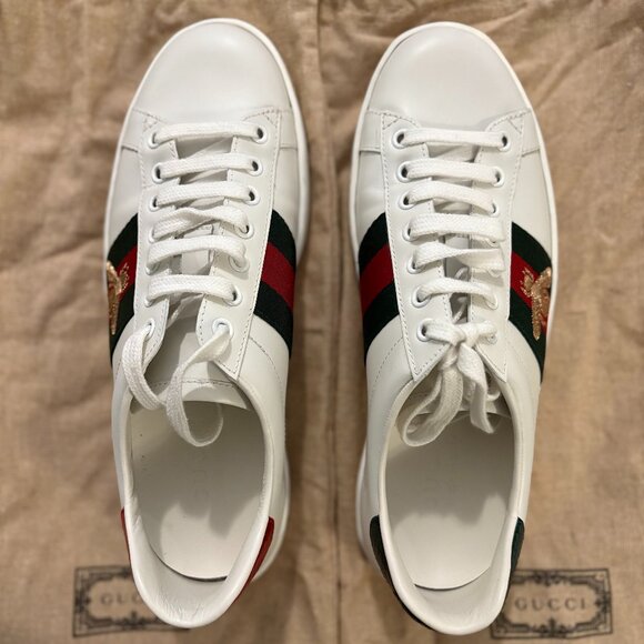 Gucci Ace Sneaker with Bee - Picture 2 of 7